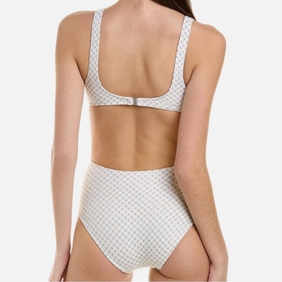 NWOT Solid & Striped Bailey Metallic Cut Out One Piece Swimsuit Z573 - Picture 2 of 3